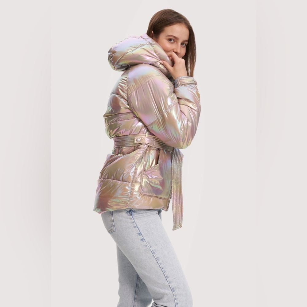 Noize Iridescent Puffer Jacket - Picture 4 of 16